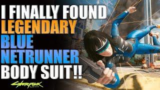 Cyberpunk 2077 I Found A Blue Legendary Netrunner Body Suit!! (Legendary Clothes) Clothing location