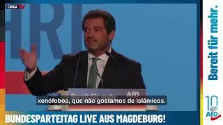 Ventura no Congresso da AfD na Alemanha defendeu os grandes temas da Direita