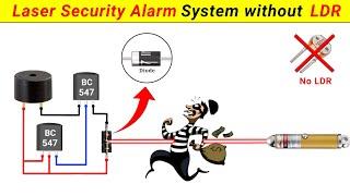 How to make Laser Security Alarm System without LDR || Inspire Award project || SKR Electronics Lab