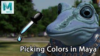 Color Management in Maya: Color Picking