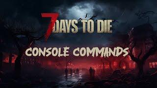 7 Days to Die Console Commands! #Nitrado Guides