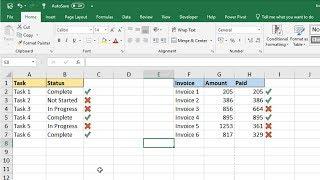Insert a Tick Symbol in Excel - 5 Examples