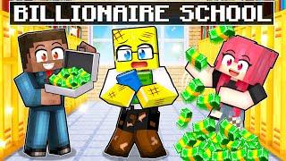 Going to BILLIONAIRE School in Minecraft!