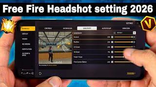 Free Fire Headshot setting 2025 | Best Sensitivity Settings ️ | Sensitivity+Hud Settings Free Fire