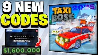 2025 CODESTAXI BOSS CODES 2025 | JANUARY 2025 UPDATE | ROBLOX TAXI BOSS CODES - LATEST UPDATE