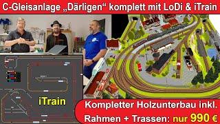 Märklin C-Gleisanlage "Därligen" komplett mit LoDi + PC-Steuerung