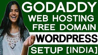 Godaddy Webhosting With Free Domain Plus Wordpress Site Installation And Setup  ( India )