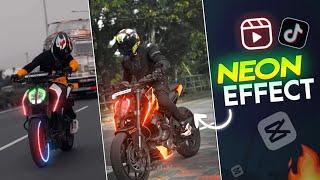 Bikers Neon Effect Video Editing Tutorial || Trending Bike Neon Effect Reels Editing Tutorial