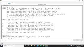 Configuring default static routes