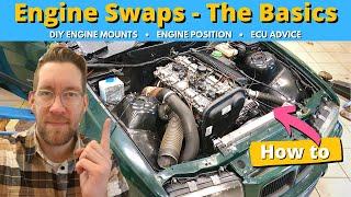 HOW TO ENGINE SWAP ANY CAR - Explained in 5 minutes - with Volvo engine in BMW e36