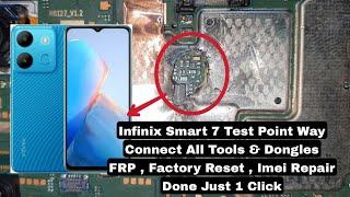 Infinix Smart 7 Test Point Way Connect All Dongles And Free Tools 100% Working Tested By Nr Solution