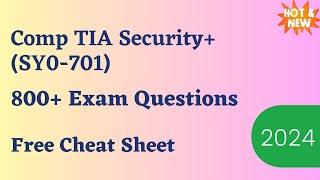 Comp TIA Security+ (SY0-701) Exam Dumps & Questions 2024