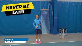 How To NEVER Hit LATE And Split Step For Mens Tennis In 5 Steps