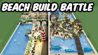 $1M BEACH BUILD BATTLE in BLOXBURG