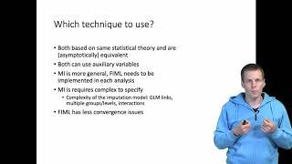 Choosing a missing data technique