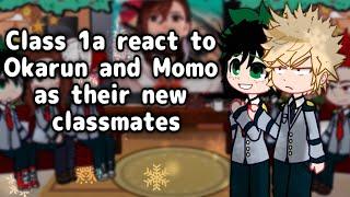 Class 1a React to Okarun and Momo as Their New Classmates // Gacha React // Dandadan // MHA