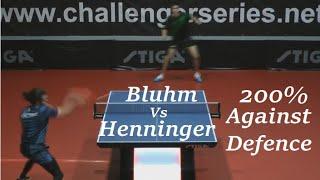 SO SPIELT MAN TISCHTENNIS [3.Bundesliga Süd] F.Bluhm : M.Henninger [Regionalliga West] AMAZING