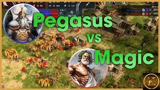 IamMagic(Zeus) VS PegasusRush(Odin) - Age of Mythology Retold Beta