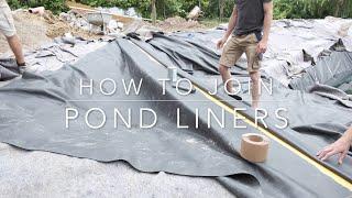 How to join pond liners