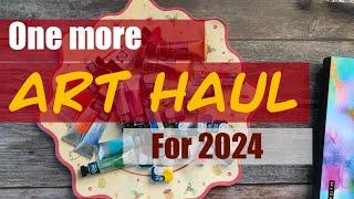 The last Art Haul Video for 2024 - watercolors, markers, papers