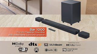 JBL Bar 1000 Pro 7.1.4 Dolby Atmos, Multibeam, Dtsx, Dolby Vision, 4K, Wifi 6 certified | Unboxing