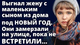 Выгнал жену c сыном из дома под НОВЫЙ ГОД. Они замерзали на улице, пока не встретили...Истории любви