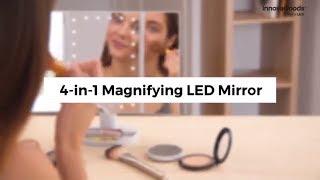 InnovaGoods Home LED 4 in 1 Magnifying LED Mirror