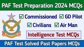 Paf test preparation 2024 | PAF Intelligence test Past Papers  | Paf Online test preparation 2024