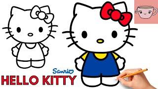 How To Draw Hello Kitty | Sanrio | Cute Easy Step By Step Drawing Tutorial