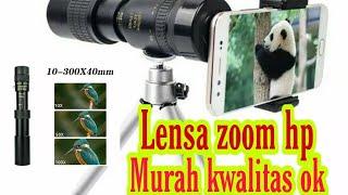 Lensa tele hp Zoom terbaik 4k 10-30x40 murah