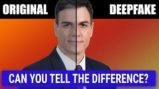 Ejemplo de deepfake de Pedro Sánchez. Creado por LipSynthesis. #españa