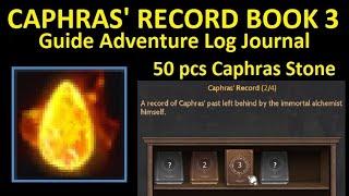 Caphras' Record Volume 3 (Book 4) Guide Adventure Log Crow Merchants' Record Black Desert Online BDO