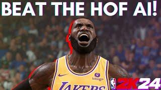 The BEGINNERS GUIDE TO BEATING the HALL OF FAME CPU in NBA 2K24!