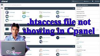 . htaccess File not Showing on Cpanel || Player Of Code