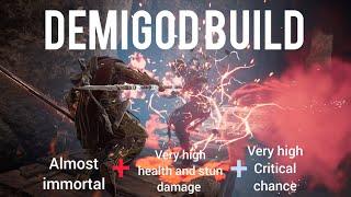Assassin's Creed Valhalla fun demigod build, DLC items included