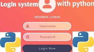 Login & Register system with python | Beginners Project