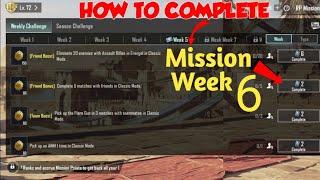 A5 WEEK 6 MISSION EXPLAINED BGMI WEEK 6 MISSIONS EXPLAINED | A5 ROYAL PASS WEEK 6 MISSION
