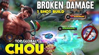 BROKEN DAMAGE !! CHOU BEST BUILD 2021 ~ CHOU TOP GLOBAL GAMEPLAY ~ CHOU MOBILE LEGENDS