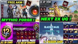  BGMI 3.7 UPDATE : FREE UPGRADE AKM SKIN | BGMI NEXT MYTHIC FORGE|BGMI FREE UPGRADE SKIN SHOP & A12