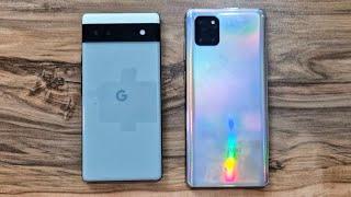 Google Pixel 6a vs Samsung Galaxy Note 10 Lite