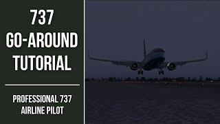 737 Go-Around During Landing Tutorial - Professional 737 Airline  Pilot - PMDG