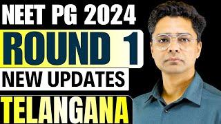 Telangana NEET PG Counselling Round 1 New Update Telangana NEET Counselling #neetpg24