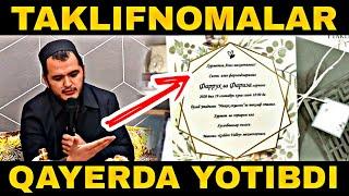 Uydagi taklifnomalar qayerda yotibdi | Dolzarb mavzu | Sardor domla