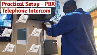 Telephone intercom system practical field demonstrational setup guide