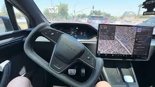 Tesla Model X Plaid Autopilot FSD with ONLY Tesla Vision! #tesla #fsd #autopilot