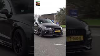 Volkswagen Golf 7 R overtakes Audi S3 in a crazy way 