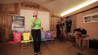 Louise singing Route 66 at her book launch