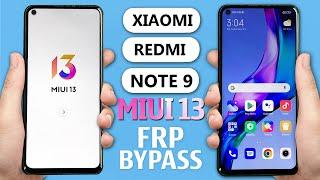 Redmi Note 9 Frp Bypass Miui 13 | Redmi Frp Bypass Miui 13 | Redmi Note 9 Google Account Bypass 2024