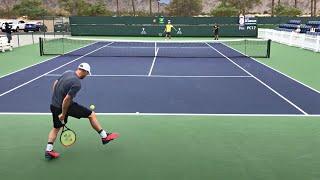 Lleyton Hewitt & Alex De Minaur | IW Practice (Court Level 60fps)