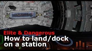 Docking/landing at a station (Elite: Dangerous)